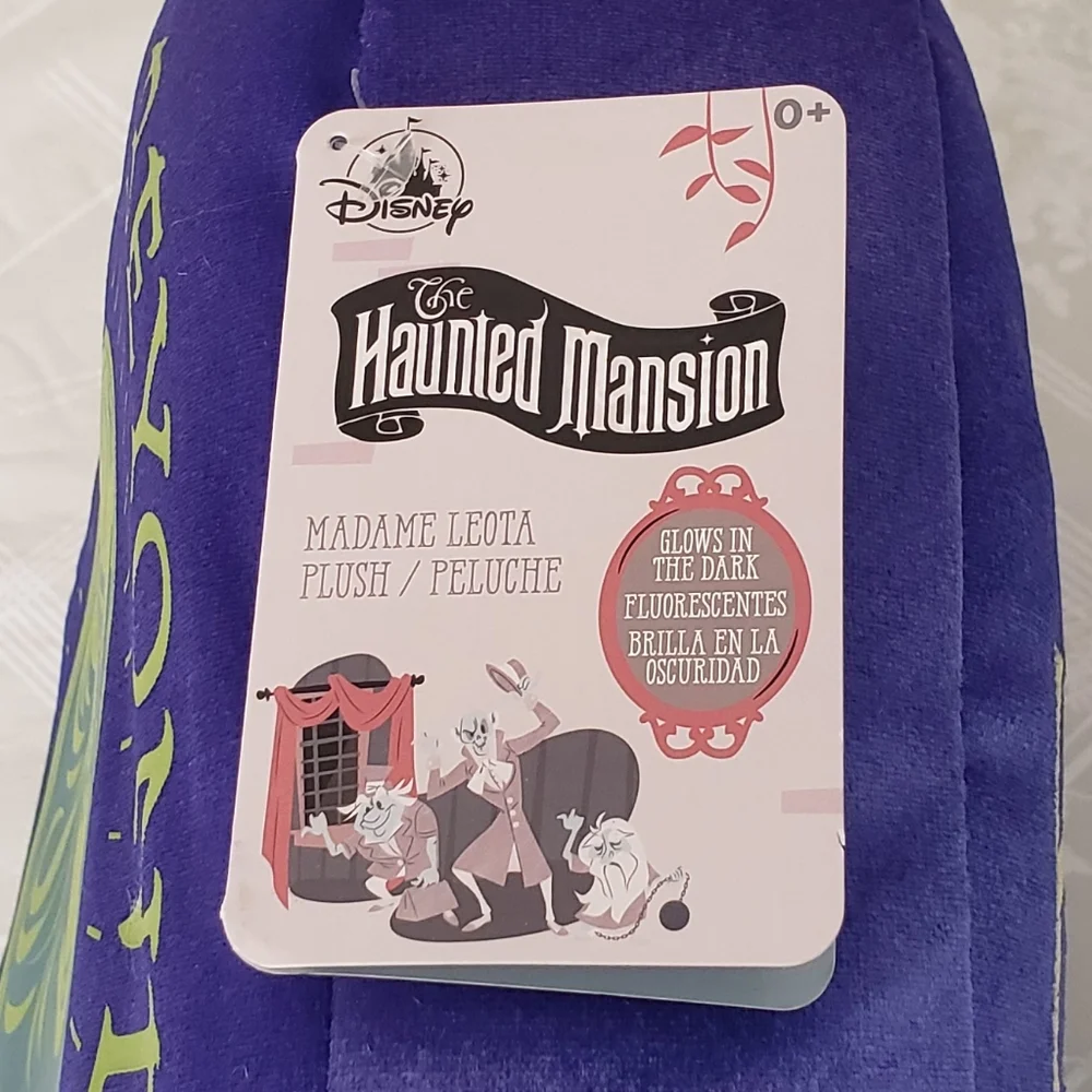 Disney Haunted Mansion Madame Leota Glow in the Dark Pillow NWT